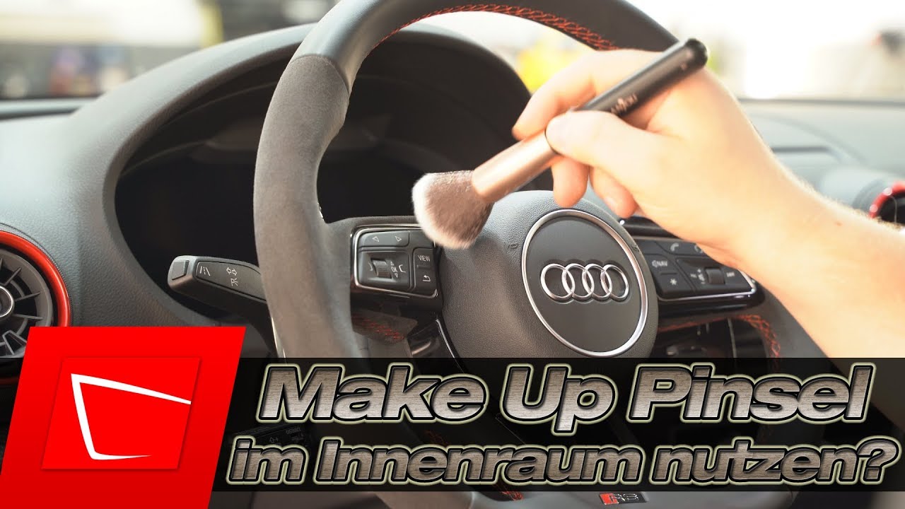 Sind Make-Up Pinsel die besseren Detailing Pinsel für den Innenraum? Staub entfernen ohne Schäden!