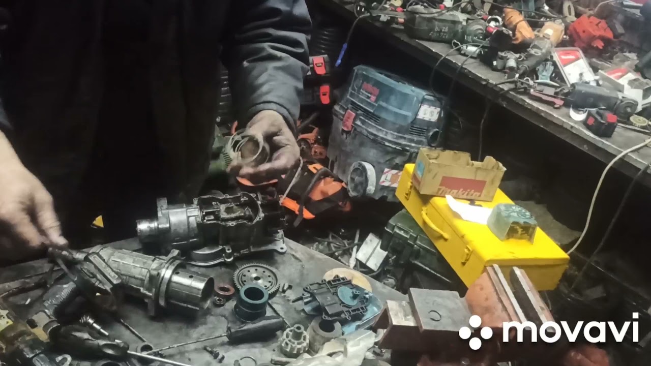 Makita HR5202C замена якоря, смазки, компрессионных колец. Полная сборка.