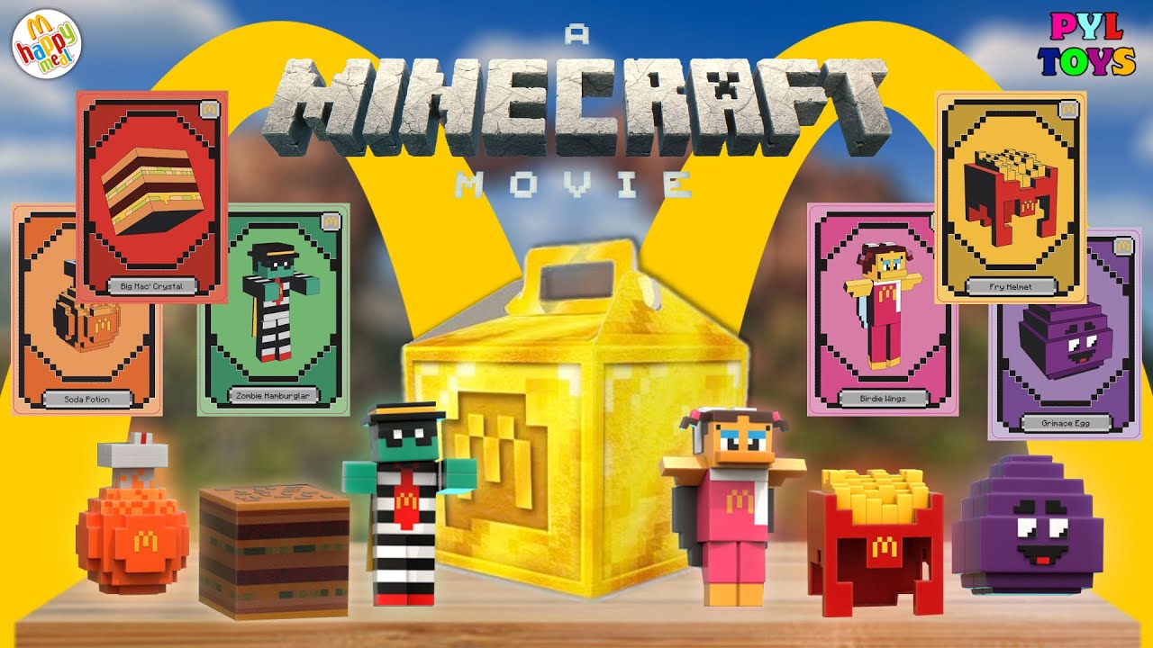 McDonalds Colección Completa Cajita Feliz Adultos Minecraft Abril 2025