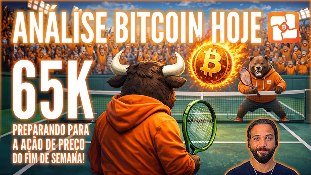 ⚠️BITCOIN HOJE: 65K! O QUE TROUXE A QUEDA? DEVO ME PREOCUPAR? PREPARANDO PARA O FIM DE SEMANA!