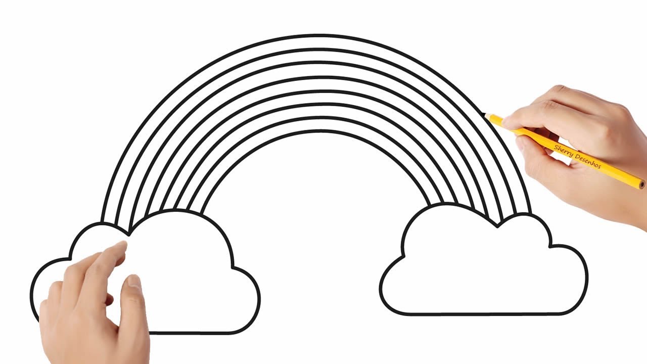 Como desenhar um arco-íris