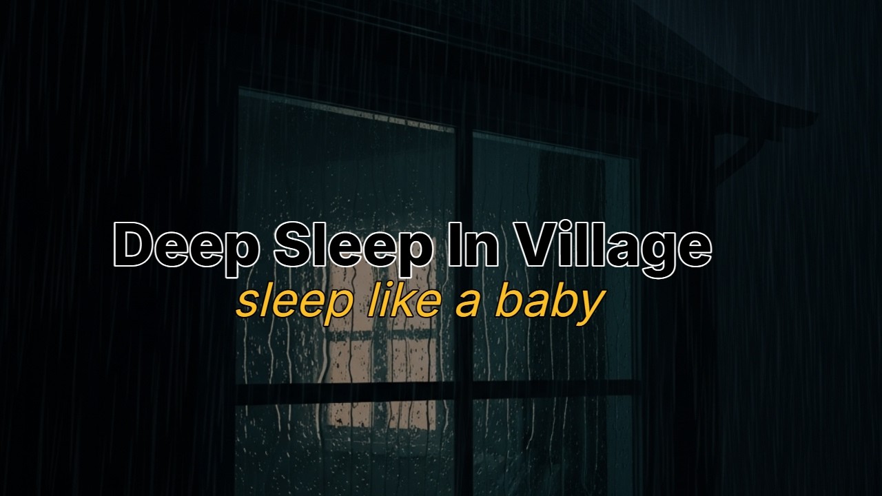 Deep Sleep On window? | rain stream for sleep and insomnia