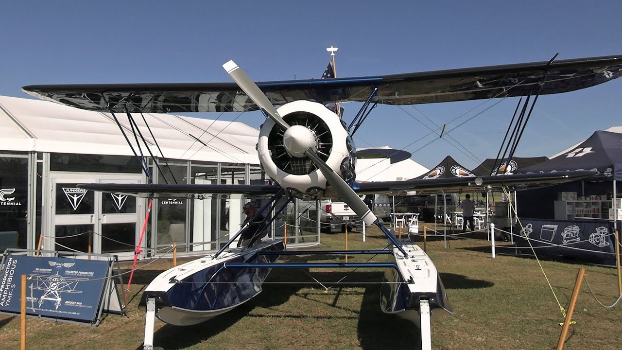 WACO YMF-5 on Floats Sun and Fun 2023