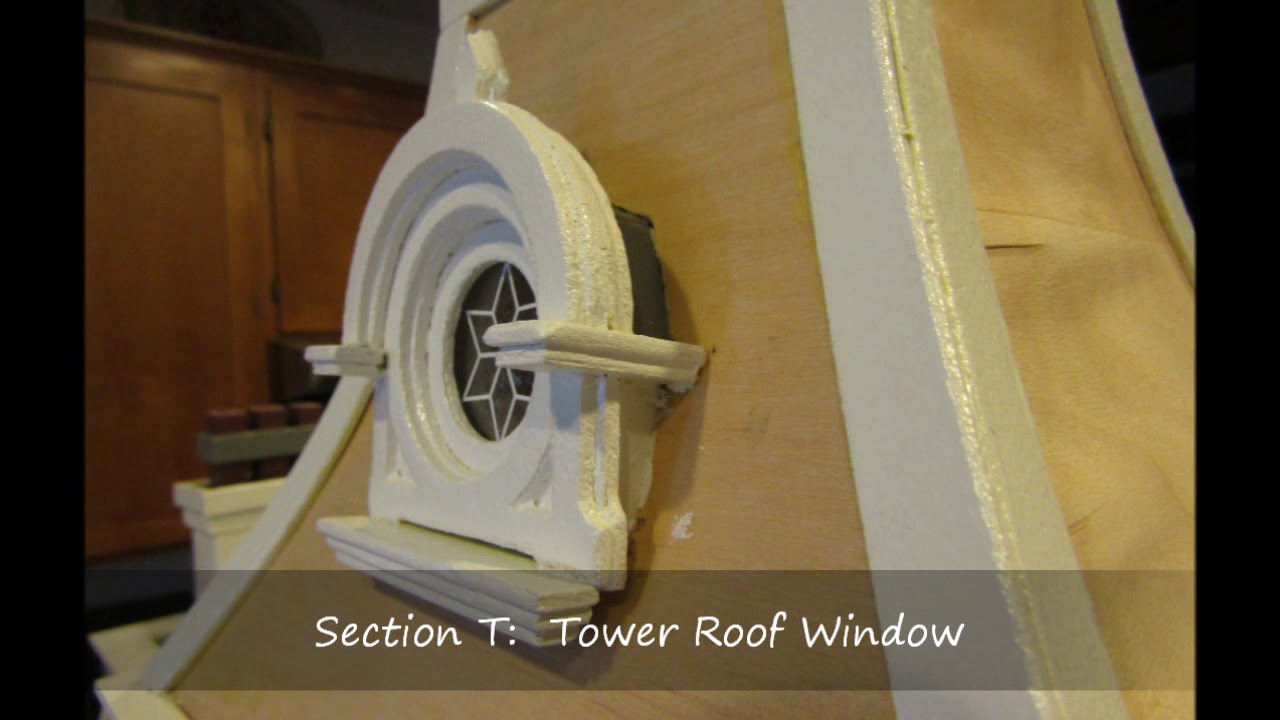 Beacon Hill Dollhouse Construction of Section T: Tower Roof Window