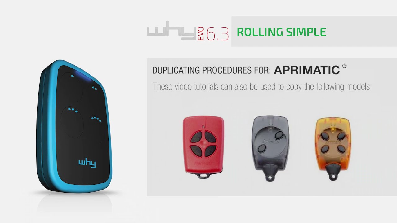 WHY EVO - APRIMATIC EN