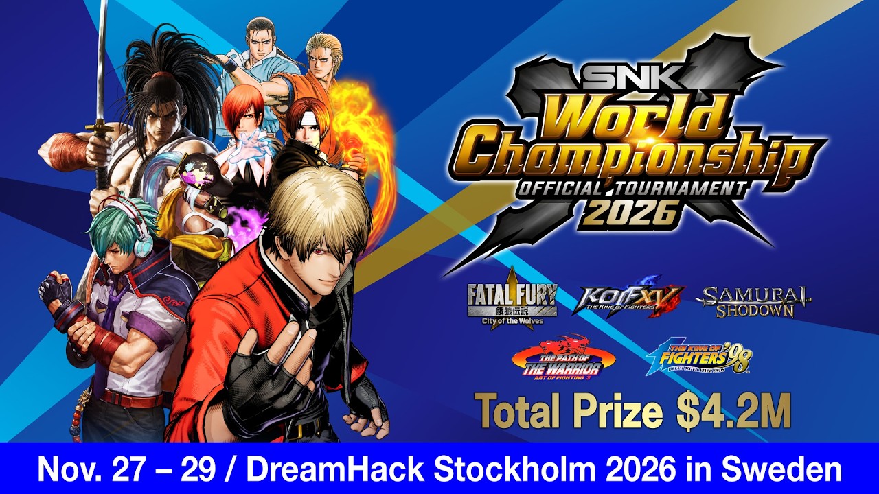 【SWC 2026】SNK World Championship 2026 is heading to Stockholm, Sweden from November 27&ndash;29!