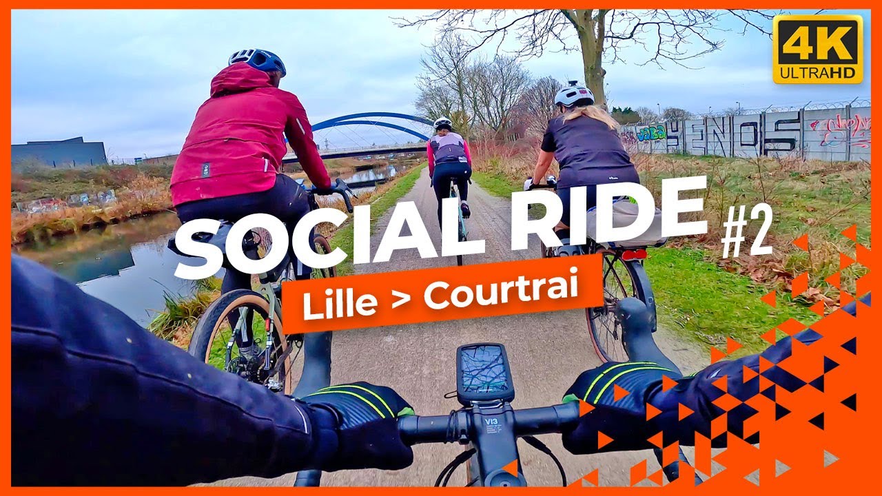 120 KM POUR BOIRE UNE BIÈRE ET MANGER UNE FRITE ! Social Ride Gravel Lille (Fr) à Courtrai (Be)