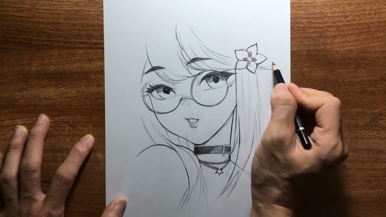 Anime Easy Drawing | How To Draw Cute Anime Girl Step-By-Step