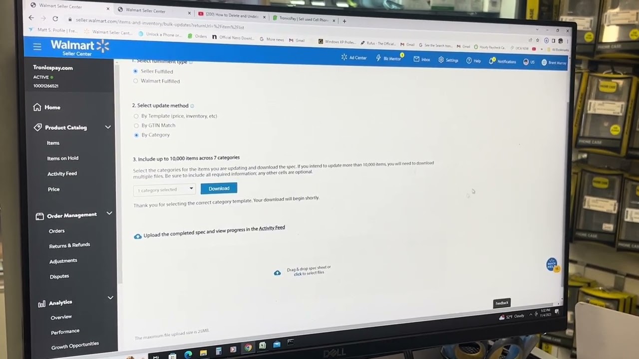 How to unretire (un-retire) an item or items on seller.Walmart.com
