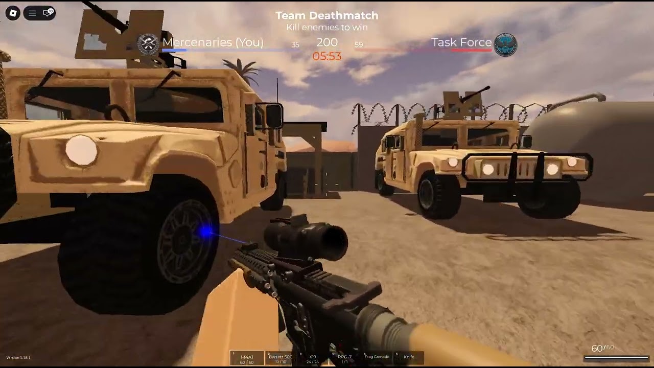 Welcome Back To Another Video of Roblox Ground War