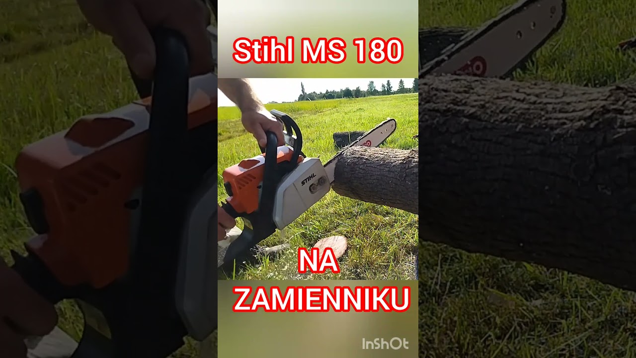 Stihl MS 180 jest moc! Piła pilarka spalinowa.