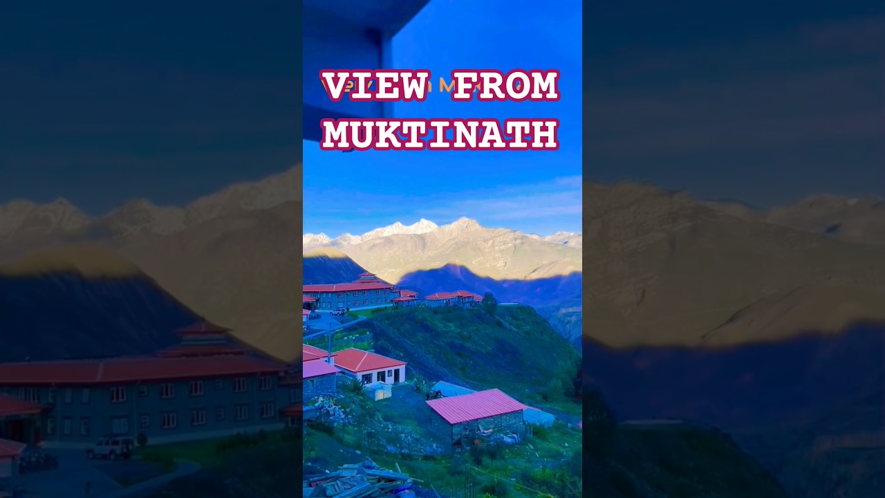 Beautiful view from Muktinath #muktinathtemple #mustangnepal #jomsom #himalayanviews