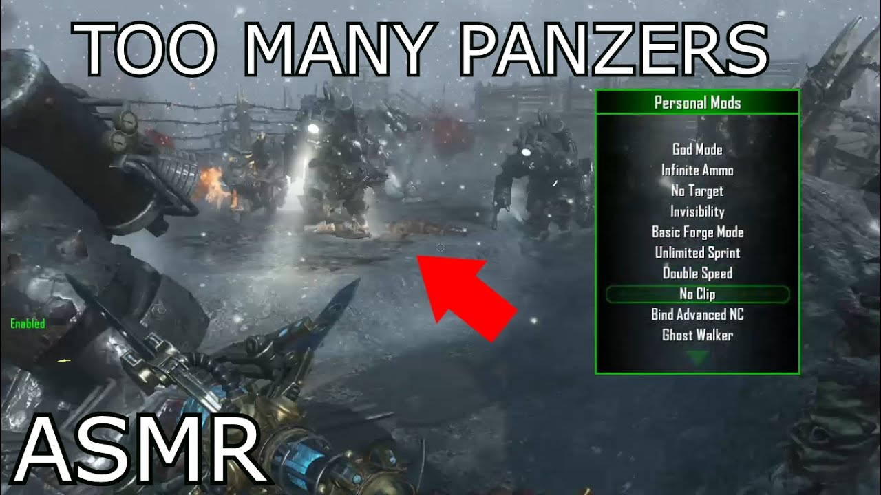 ASMR GAMING | SPAWNING 1,000 Panzers ON ORIGINS | BO2 Zombies MODS ASMR Gameplay | Gum Chewing