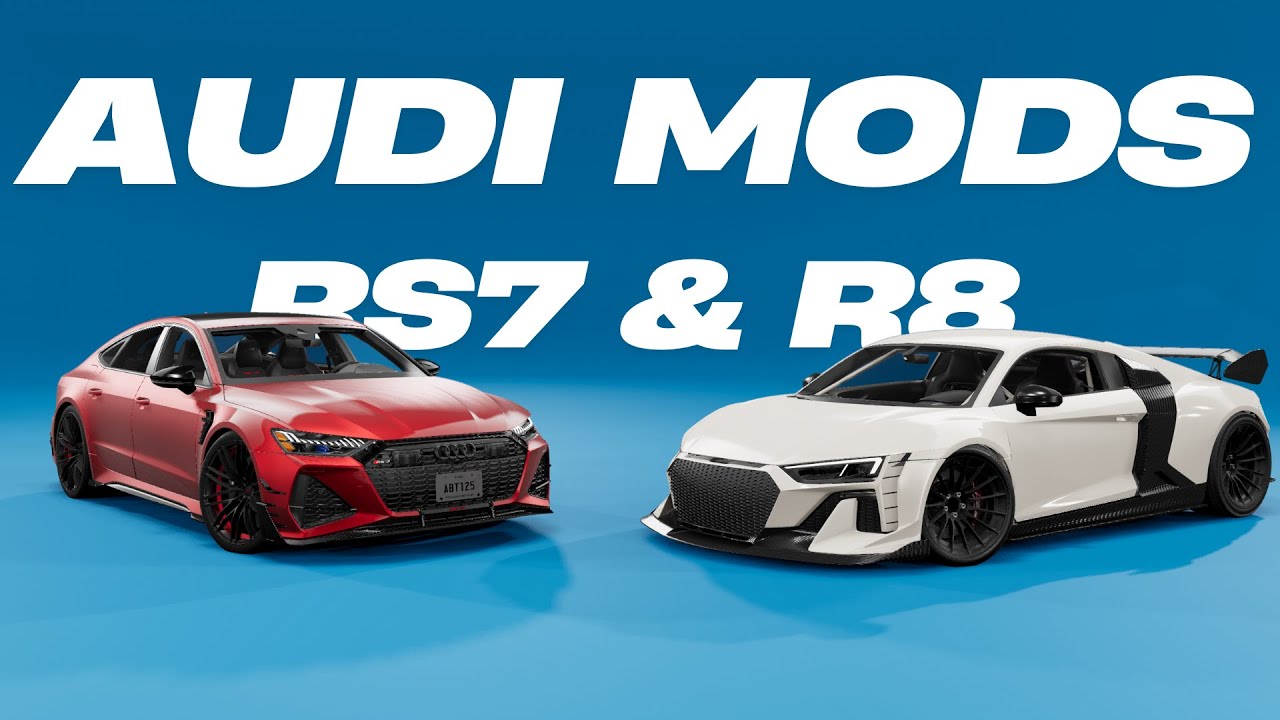 AUDI R8 AND RS7 MODS Pushed to CHAOS in BeamNG Drive