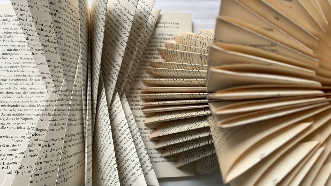 Book folding art - Tutorial 2 | How to | Paper craft  #howto #bookfolding #papercraft #doityourself