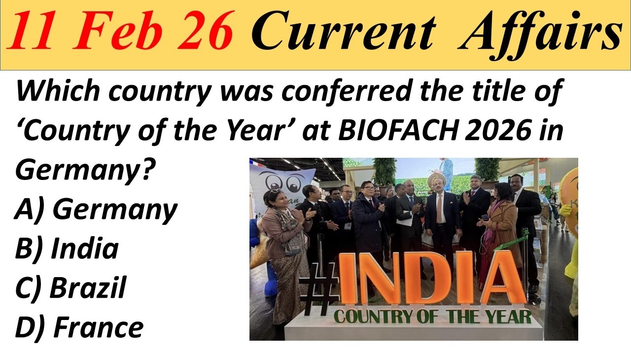 11 February 2026 Current Affairs I Daily Current Affairs 2026