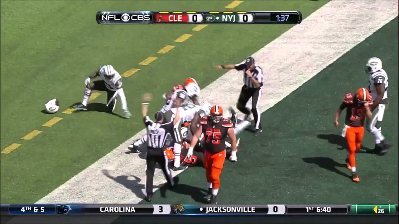 Josh McCown Helicopter hurdle