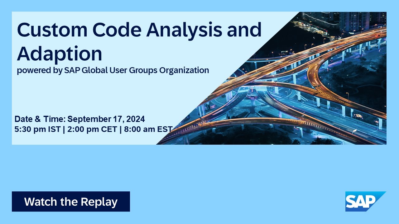 Custom Code Analysis and Adaption I Move to Cloud ERP I 24.09.17