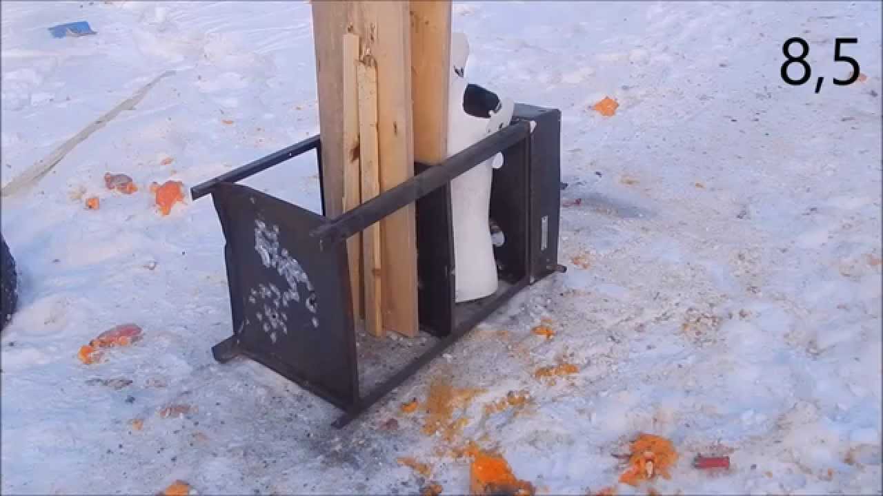 Тестирую картечь 8,5 и 6,5.