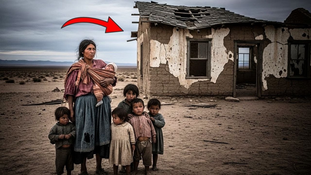 Expulsada en Nochebuena con seis hijos — pero el pesebre abandonado escondía un milagro