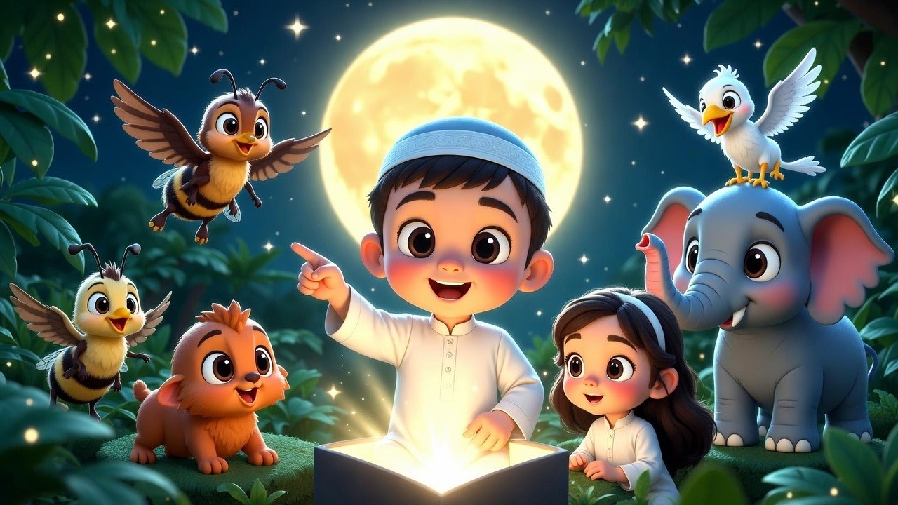 Chanson Islamique des Animaux du Coran 🐝🐪  Comptine Éducative pour Enfants  Valeurs & Histoires Co