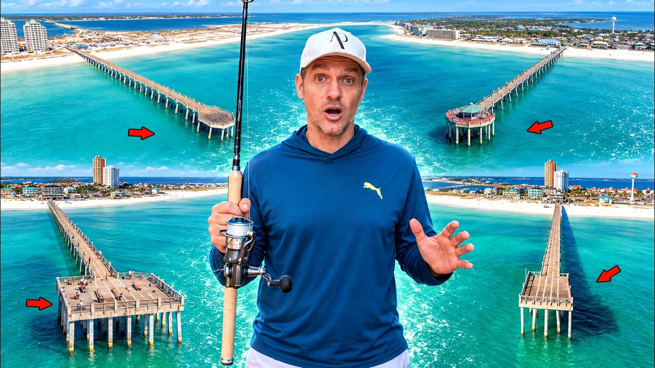 I Tried Fishing Every Major Gulf Pier in Florida in 24 Hours
