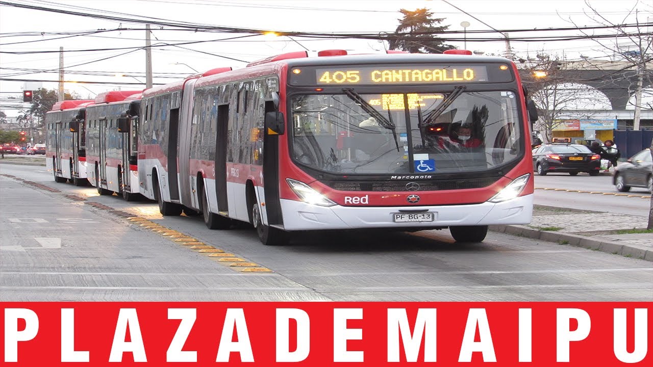 Movimiento de Buses en Plaza De Maipu (Regresamos después de 1 año)