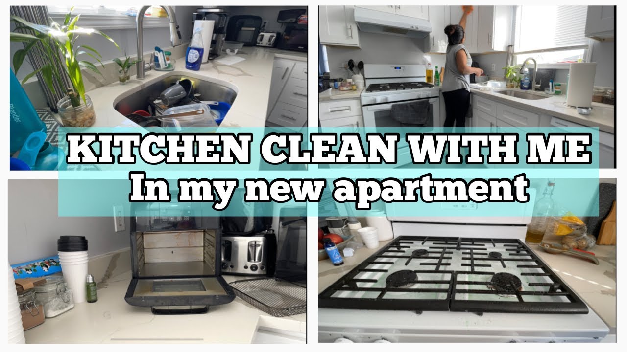 *NEW APARTMENT* KITCHEN CLEAN WITH ME / R.W.FLAME ICE MAKER / COUNTERTOP APPLIANCES