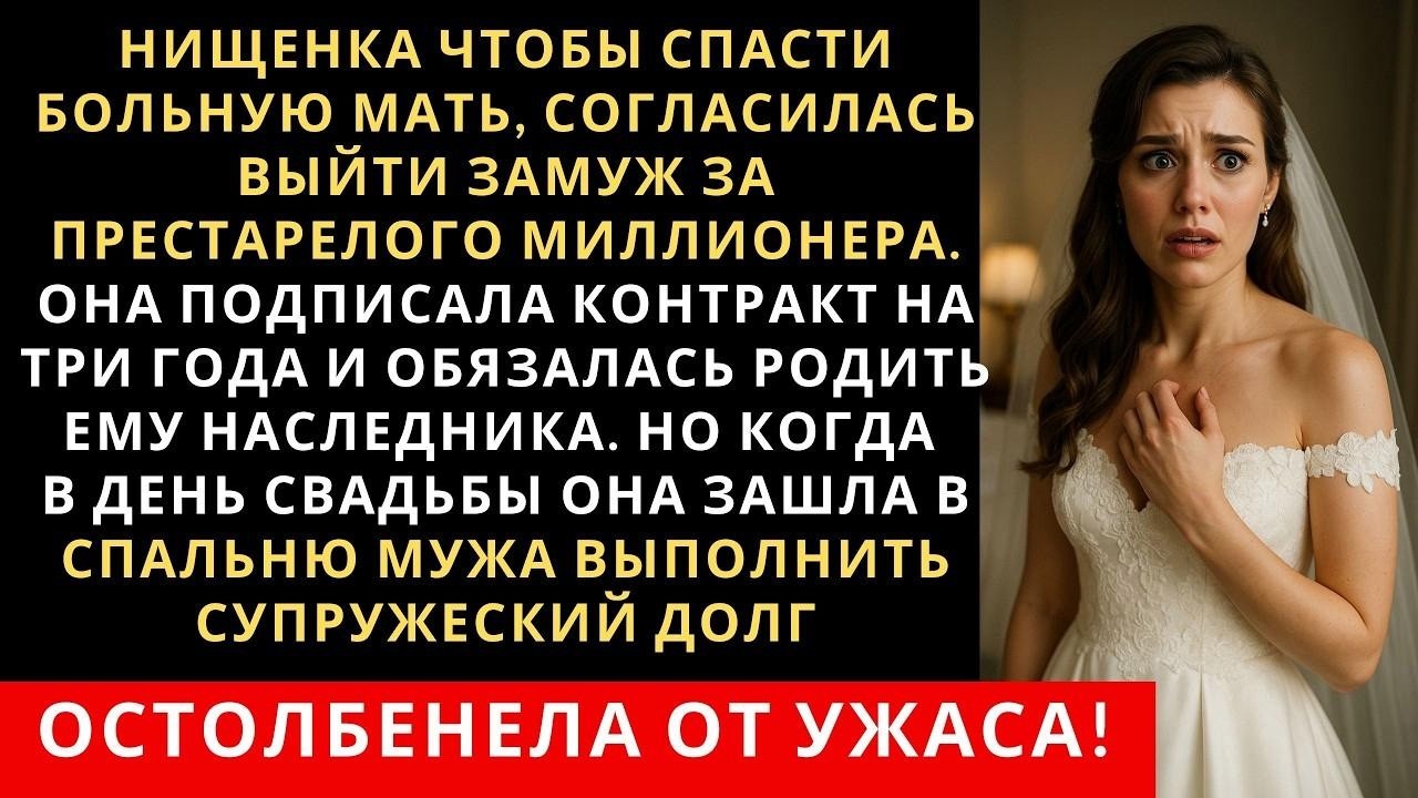 Нищенка чтобы спасти больную мать, согласилась выйти замуж за престарелого миллионера  Она попис