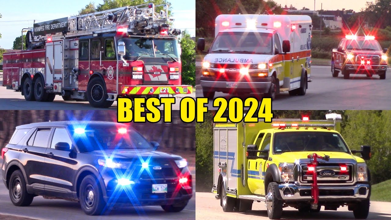 Emergency Vehicles Responding 2024 - Best of Fire Trucks, Police Cars & Ambulances
