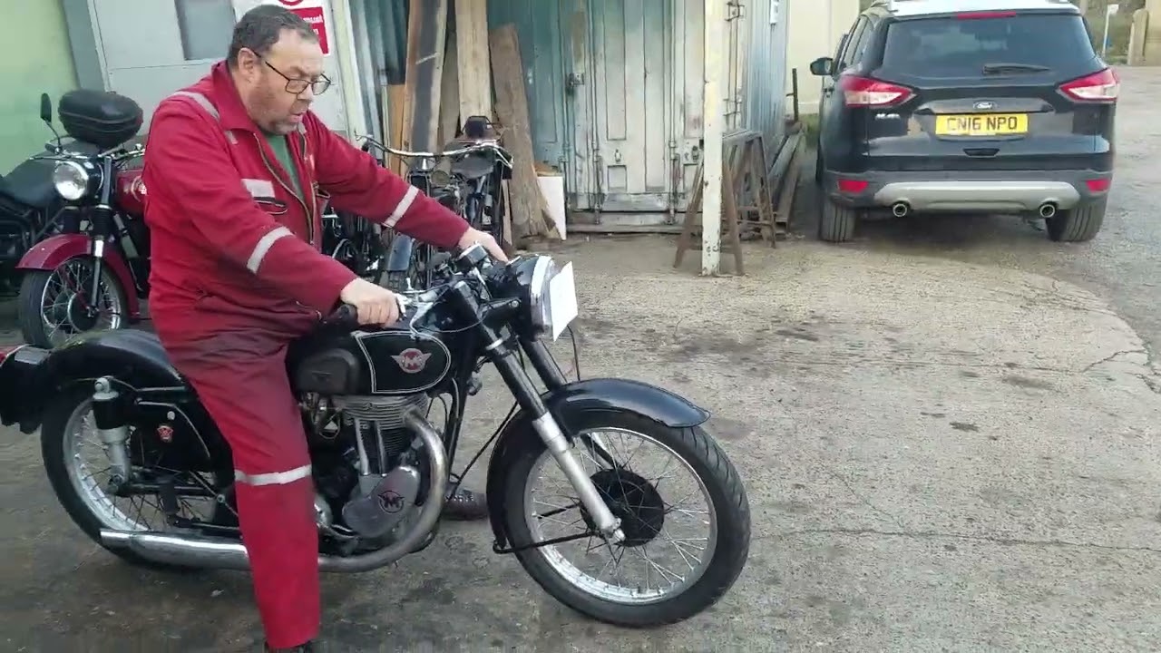 1952 Matchless G80s 500cc at Andy Tiernans 