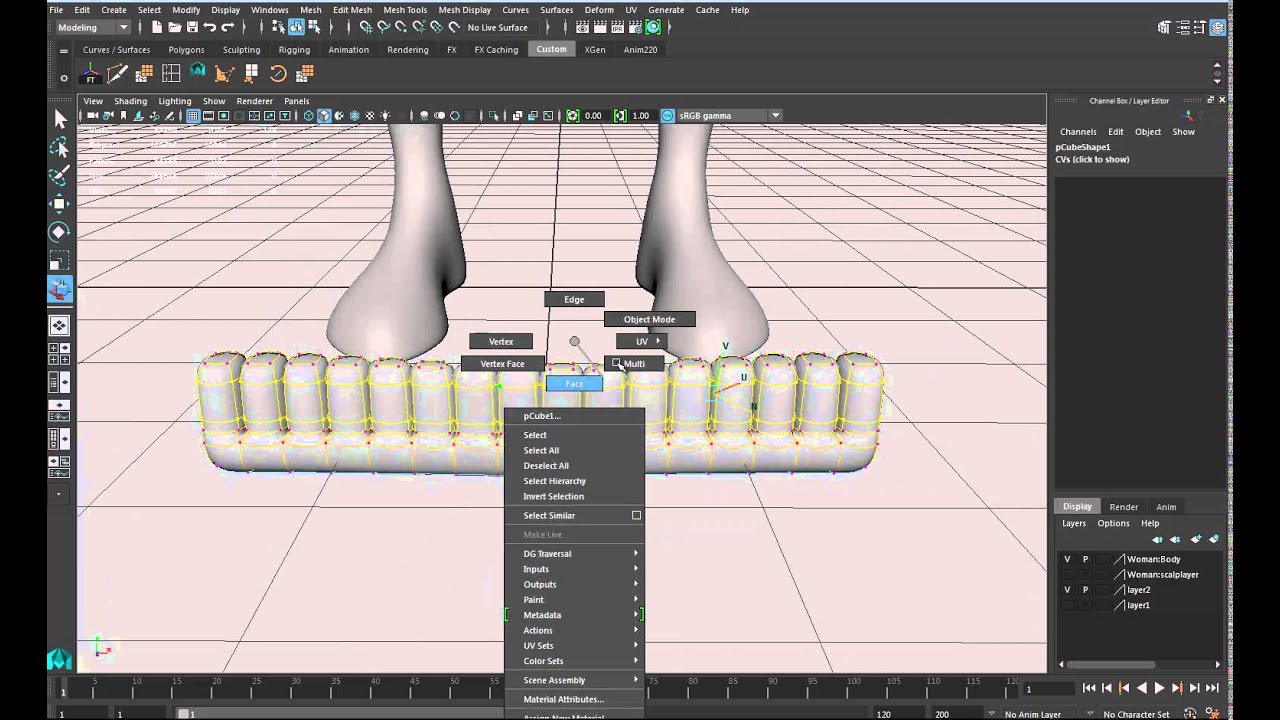 Eva Green Head modeling in Maya 2016 14 Eyes, Teeth and Tongue