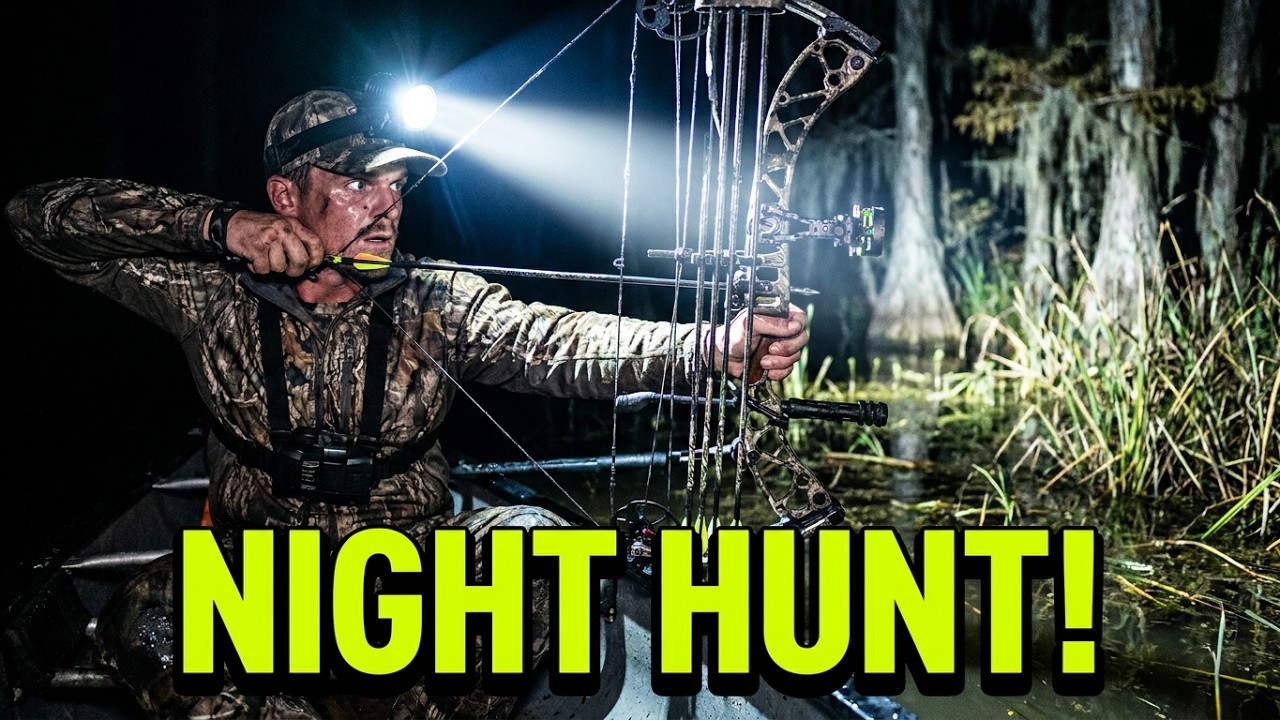 Bow-Hunting From a Canoe After Dark