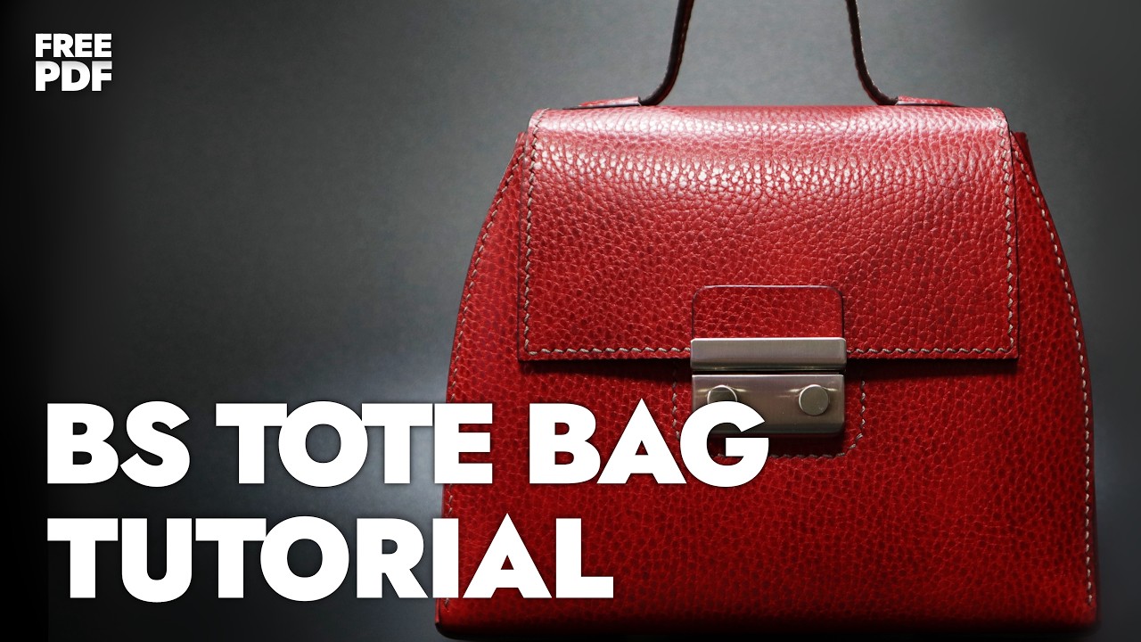 Making a BS tote bag / BS 토트백 만들기 / Leather Craft PDF / 가죽공예 패턴