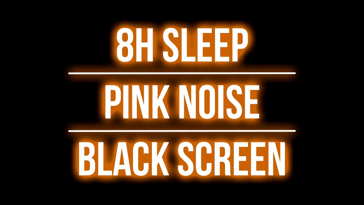 8 Hours Pink Noise 🌸 | Black Screen | Deep Sleep, Focus & Tinnitus Relief