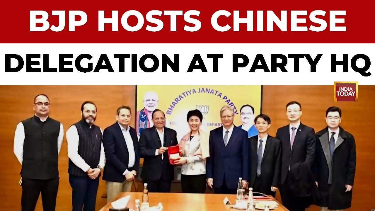 BJP Hosts Communist Party of China delegation at Party Headquarters Amid LAC Tensions | India Today