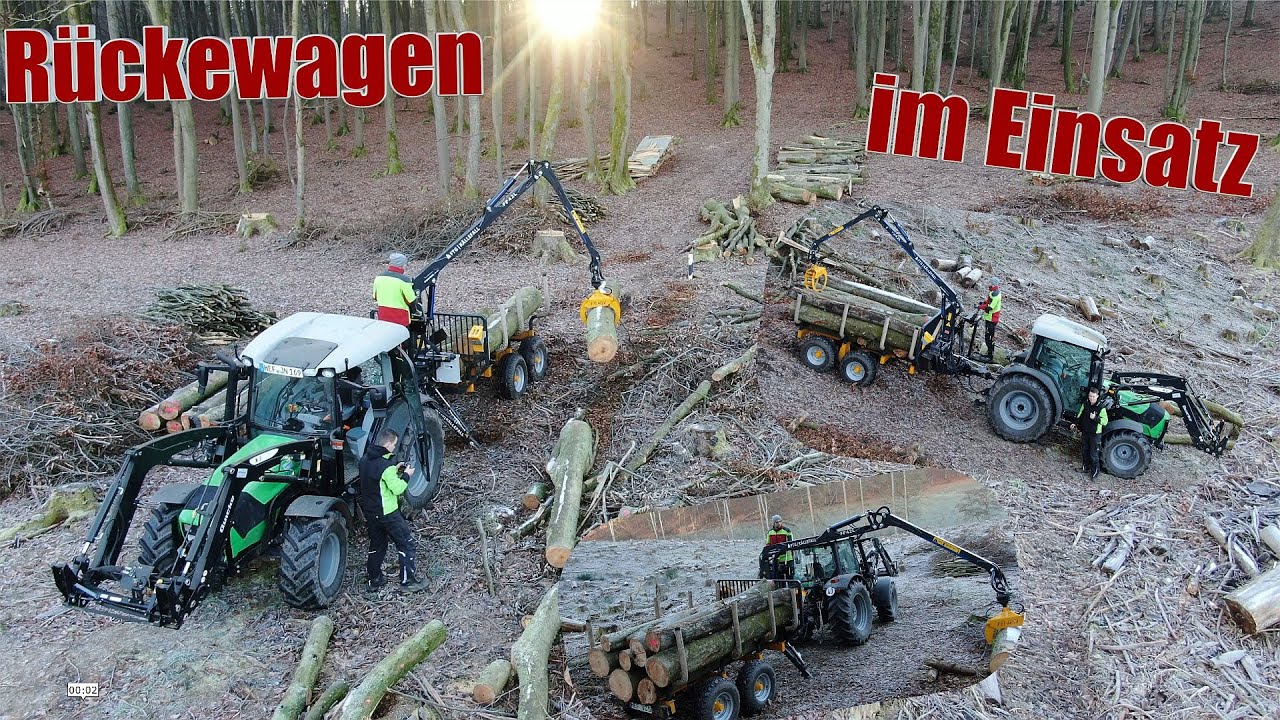 Rückewagen FTG Källefall FB50/42 L im praktischen Einsatz!