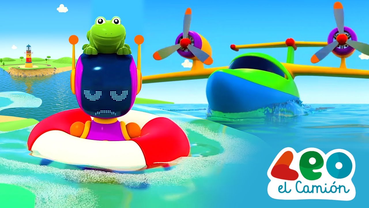 Aventuras acuáticas con Leo el Camión  y los robots - Diversión de verano 1 hora en español
