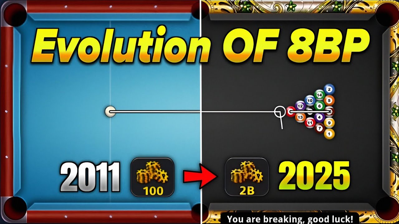 The EVOLUTION Of 8 Ball Pool From 2011 To 2025 - Taimoor XD