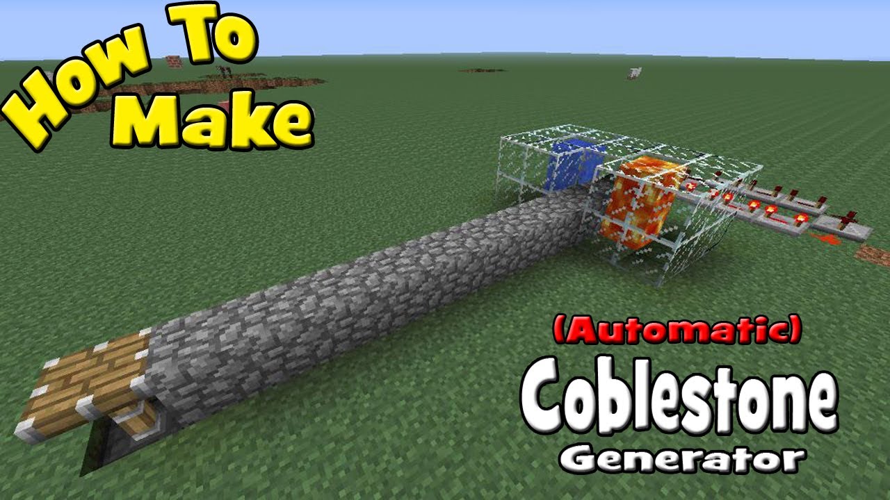 How to Make a (Automatic) Cobblestone Generator (My Design/ Tutorial)