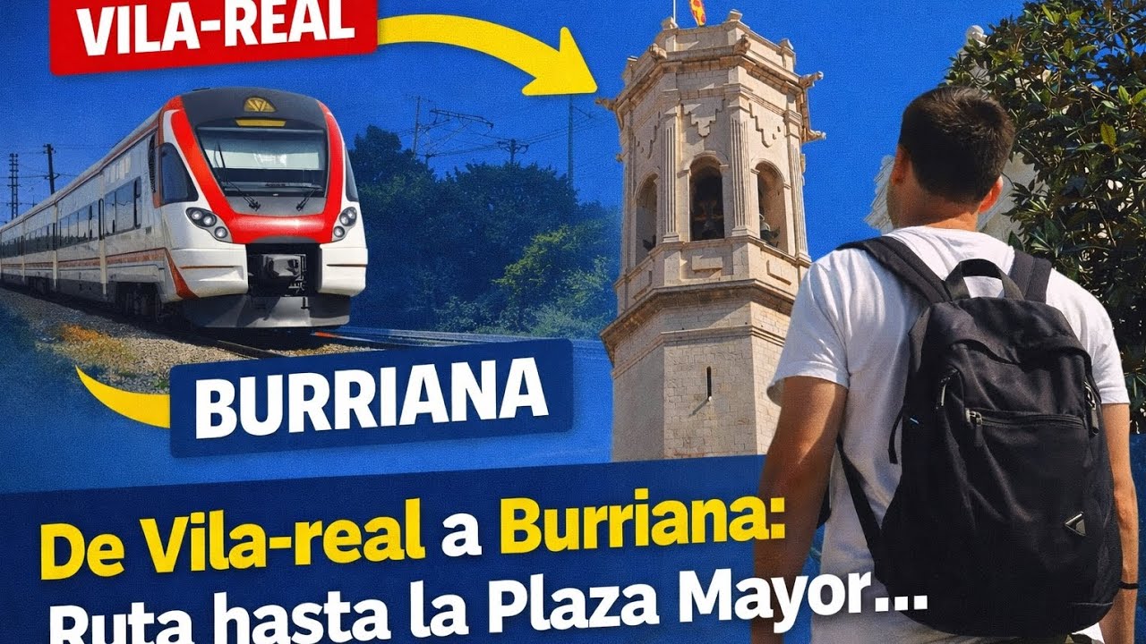 De Vila-real a Burriana: Ruta en tren hasta la Plaza Mayor