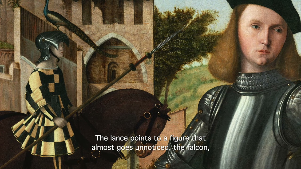 El caballero de Carpaccio. La composición