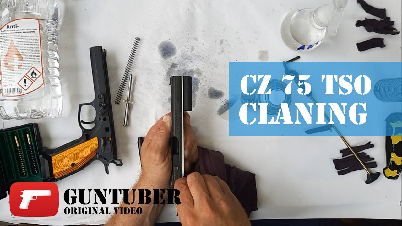 CZ-USA CZ-75 TS ORANGE 9mm - How To FULL Clean And Lubricate (field strip)