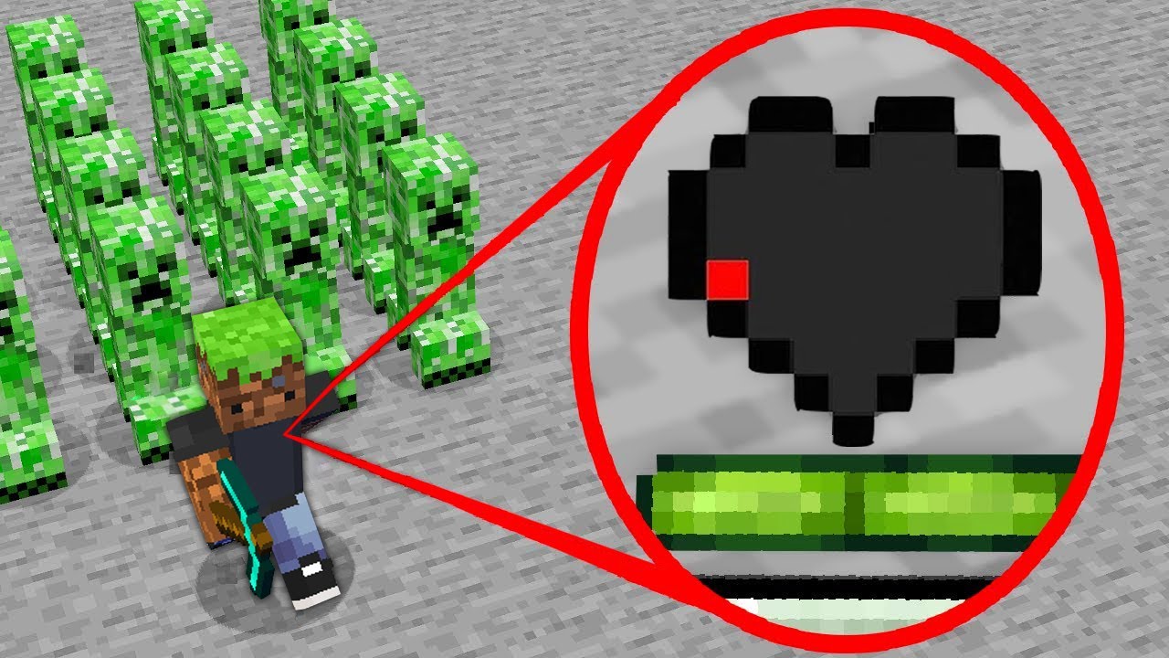 Minecraft ama 1 PİKSEL KALBİM VAR!