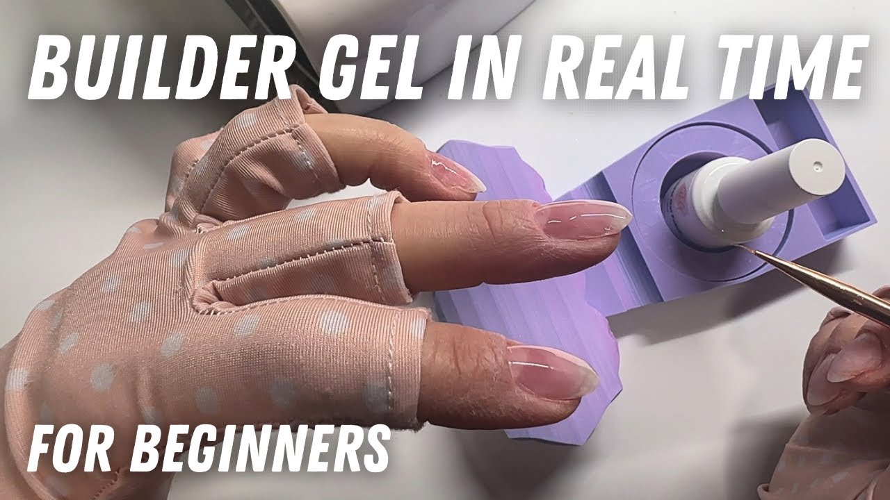 Builder Gel Overlay in REAL TIME for Beginners on Natural Nails