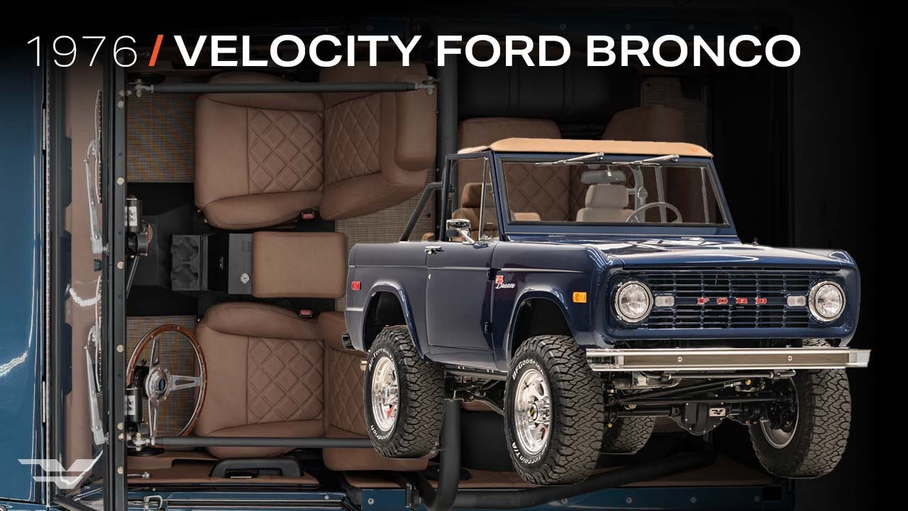 Autentyczny klasyczny Ford Bronco | Ford Bronco Velocity Signature Series z 1976 roku w kolorze S...