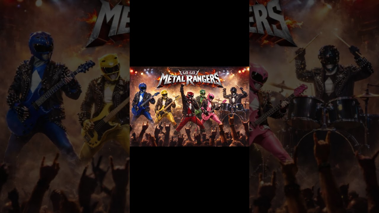 Full video on my channel!  An AI Metal Cover Song of the Mighty Morphin Power Rangers Theme!