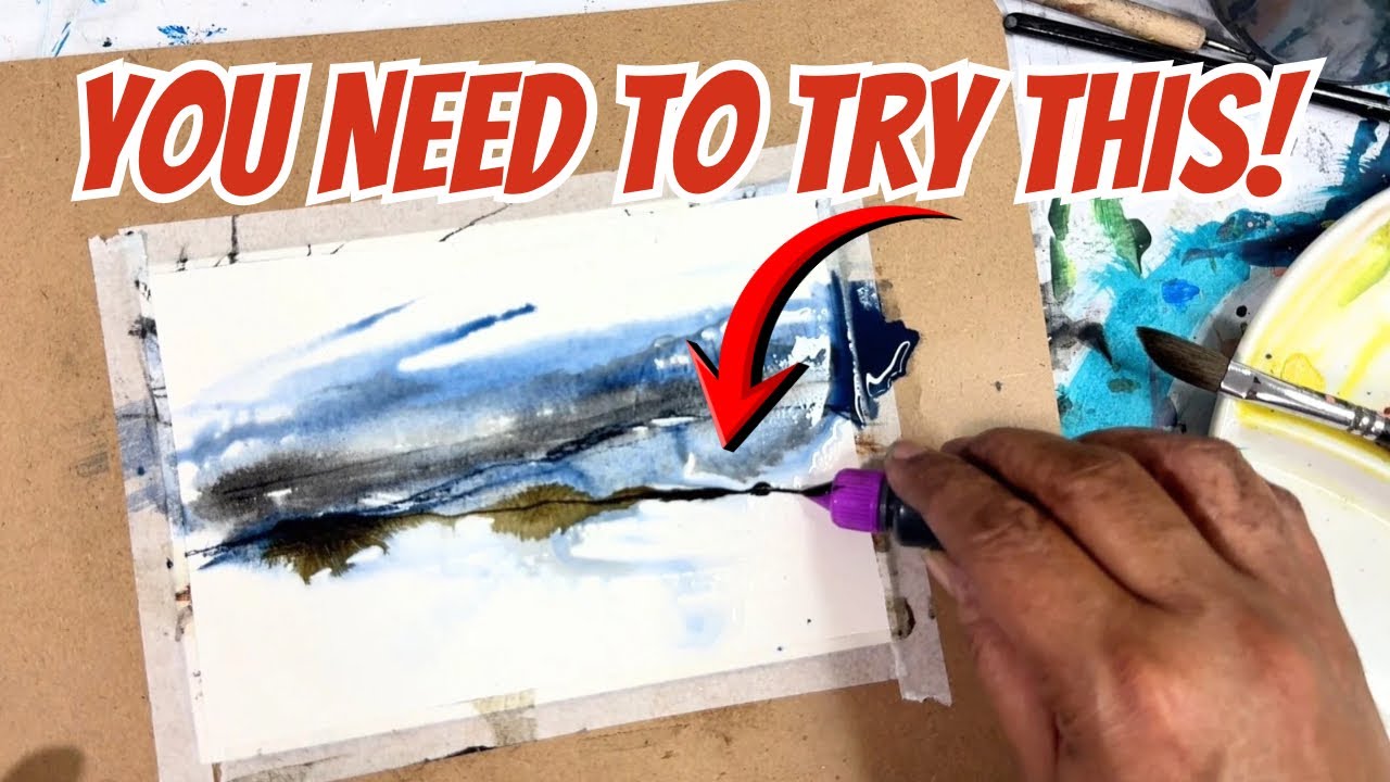 I Poured Watercolor AND Acrylic Ink… Look What Happened!