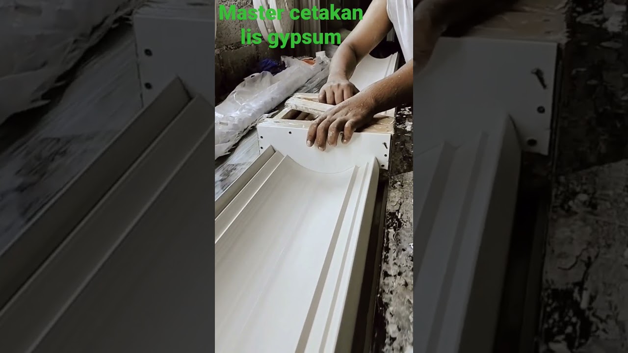 cara membuat cetakan Lis gypsum (Lis gypsum) #cetakan #shorts #shortsfund