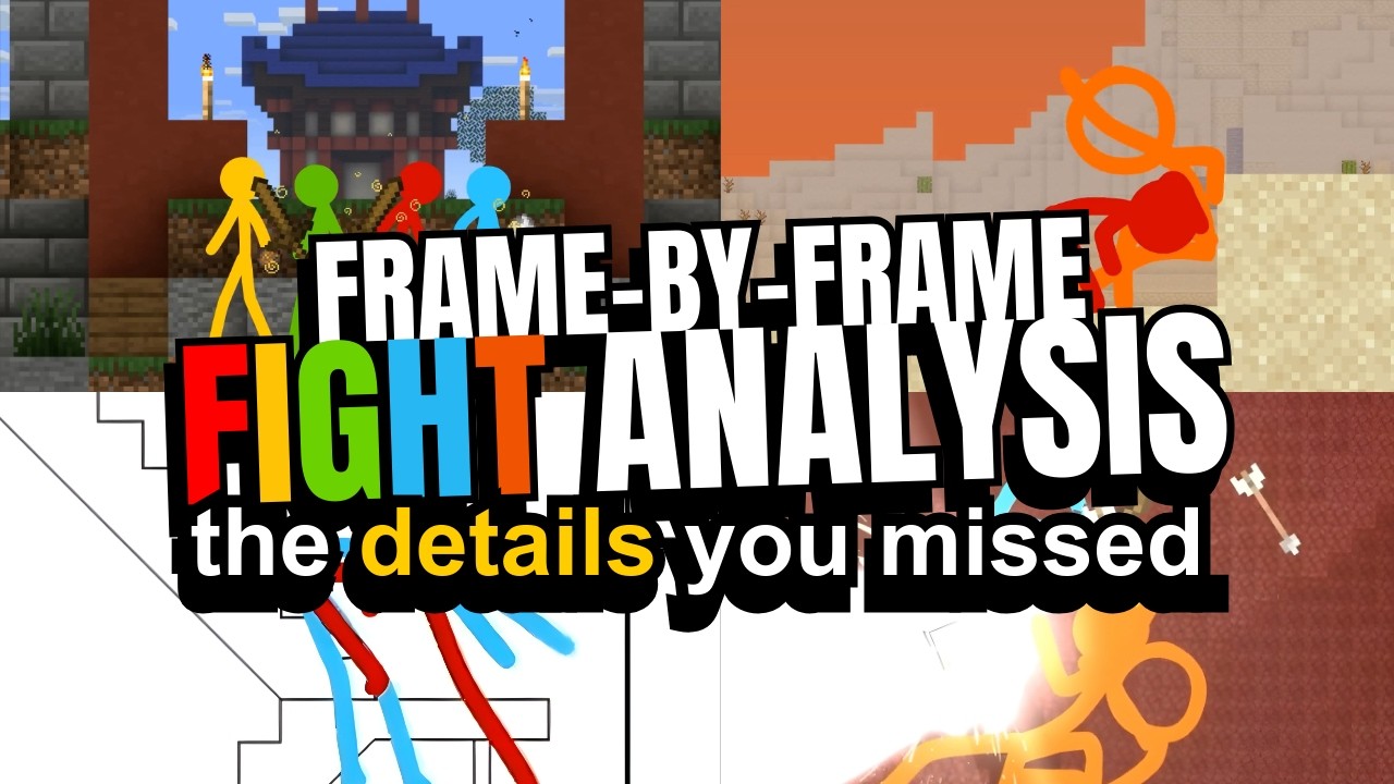 I Analyzed Alan Becker's Stickfigure Fights FRAME-BY-FRAME (Part 1) (Animation vs Minecraft)